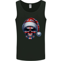 Britain Christmas Skull British UK Flag Union Jack Mens Vest Tank Top Black