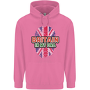 Britain is In My DNA Union Jack Flag UK Mens 80% Cotton Hoodie Azelea