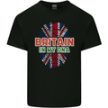 Britain is In My DNA Union Jack Flag UK Mens Cotton T-Shirt Tee Top Black