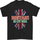 Britain is In My DNA Union Jack Flag UK Mens T-Shirt 100% Cotton Black