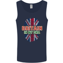 Britain is In My DNA Union Jack Flag UK Mens Vest Tank Top Navy Blue