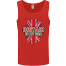 Britain is In My DNA Union Jack Flag UK Mens Vest Tank Top Red