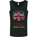 British Grown German Roots Germany Flag Mens Vest Tank Top Black