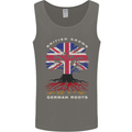 British Grown German Roots Germany Flag Mens Vest Tank Top Charcoal