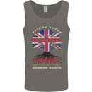 British Grown German Roots Germany Flag Mens Vest Tank Top Charcoal