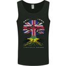 British Grown Jamaican Roots Jamaica Flag Mens Vest Tank Top Black