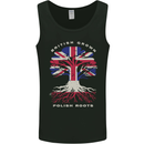 British Grown Polish Roots Poland Mens Vest Tank Top Black