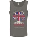 British Grown Polish Roots Poland Mens Vest Tank Top Charcoal
