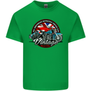 British Motorcycle Union Jack Flag Biker Chopper Mens Cotton T-Shirt Tee Top Irish Green