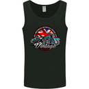 British Motorcycle Union Jack Flag Biker Chopper Mens Vest Tank Top Black