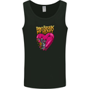 Broken Engine Heart Biker Motorbike Motorcycle Mens Vest Tank Top Black