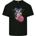 Bubblegum Cow American Shades & Bubble Gum Mens Cotton T-Shirt Tee Top Black