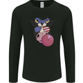 Bubblegum Cow American Shades & Bubble Gum Mens Long Sleeve T-Shirt Black