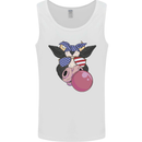 Bubblegum Cow American Shades & Bubble Gum Mens Vest Tank Top White