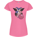 Bubblegum Cow American Shades & Bubble Gum Womens Petite Cut T-Shirt Azalea