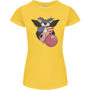 Bubblegum Cow American Shades & Bubble Gum Womens Petite Cut T-Shirt Yellow