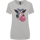 Bubblegum Cow American Shades & Bubble Gum Womens Wider Cut T-Shirt Sports Grey