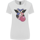 Bubblegum Cow American Shades & Bubble Gum Womens Wider Cut T-Shirt White