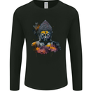 Buddha Watercolour Mens Long Sleeve T-Shirt Black