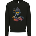 Buddha Watercolour Mens Sweatshirt Jumper Black