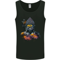 Buddha Watercolour Mens Vest Tank Top Black