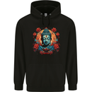 Buddha With Lotus Flowers Childrens Kids Hoodie Black
