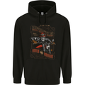 Built Not Bought Motorcycle Biker Motorbike Childrens Kids Hoodie Black
