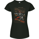 Built Not Bought Motorcycle Biker Motorbike Womens Petite Cut T-Shirt Black