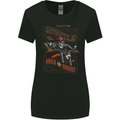 Built Not Bought Motorcycle Biker Motorbike Womens Wider Cut T-Shirt Black