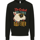 Bull Terrier Dad Funny Fathers Day Dog Mens Sweatshirt Jumper Black
