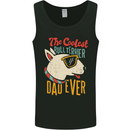 Bull Terrier Dad Funny Fathers Day Dog Mens Vest Tank Top Black