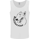Bull Terrier Dog With Text Mens Vest Tank Top White
