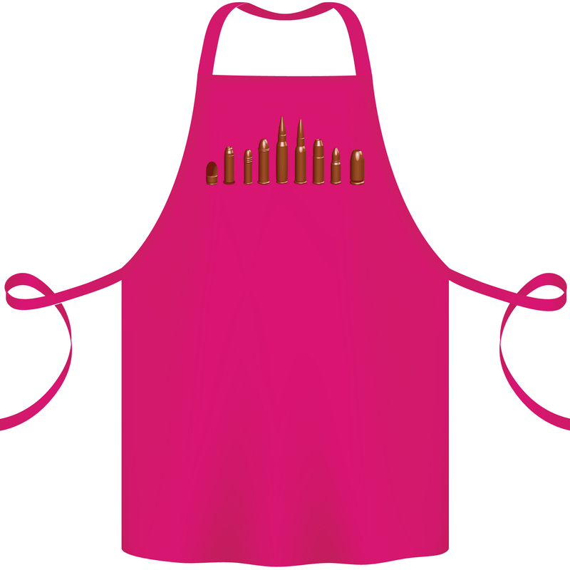 Bullets Hunting Army Military Sniper Soldier Para Cotton Apron 100% Organic Pink
