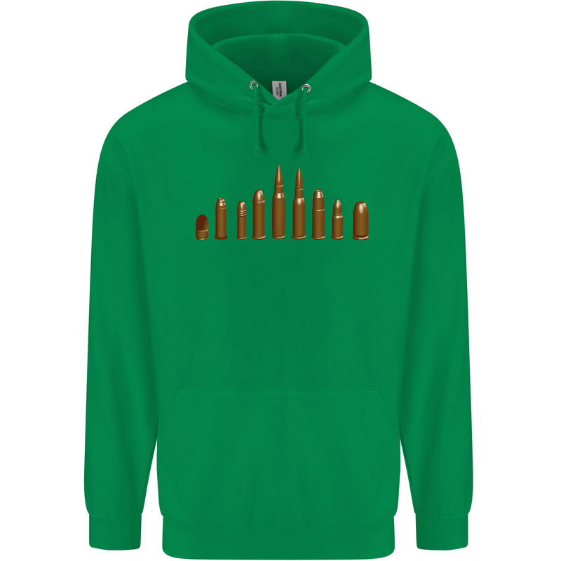 Bullets Hunting Army Military Sniper Soldier Para Mens 80% Cotton Hoodie Irish Green