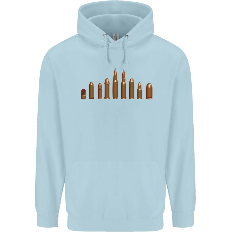 Bullets Hunting Army Military Sniper Soldier Para Mens 80% Cotton Hoodie Light Blue