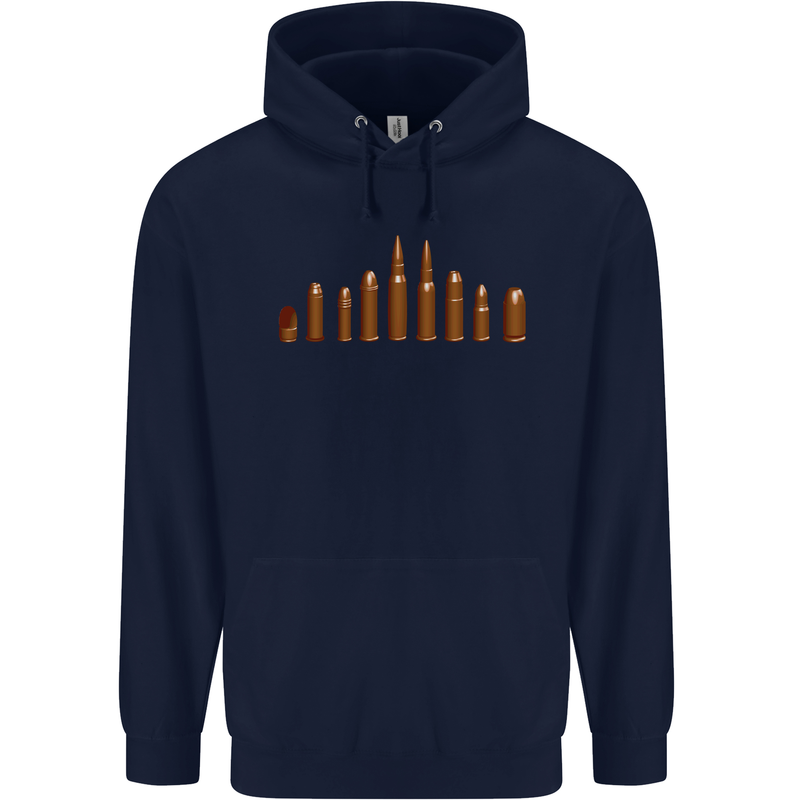 Bullets Hunting Army Military Sniper Soldier Para Mens 80% Cotton Hoodie Navy Blue