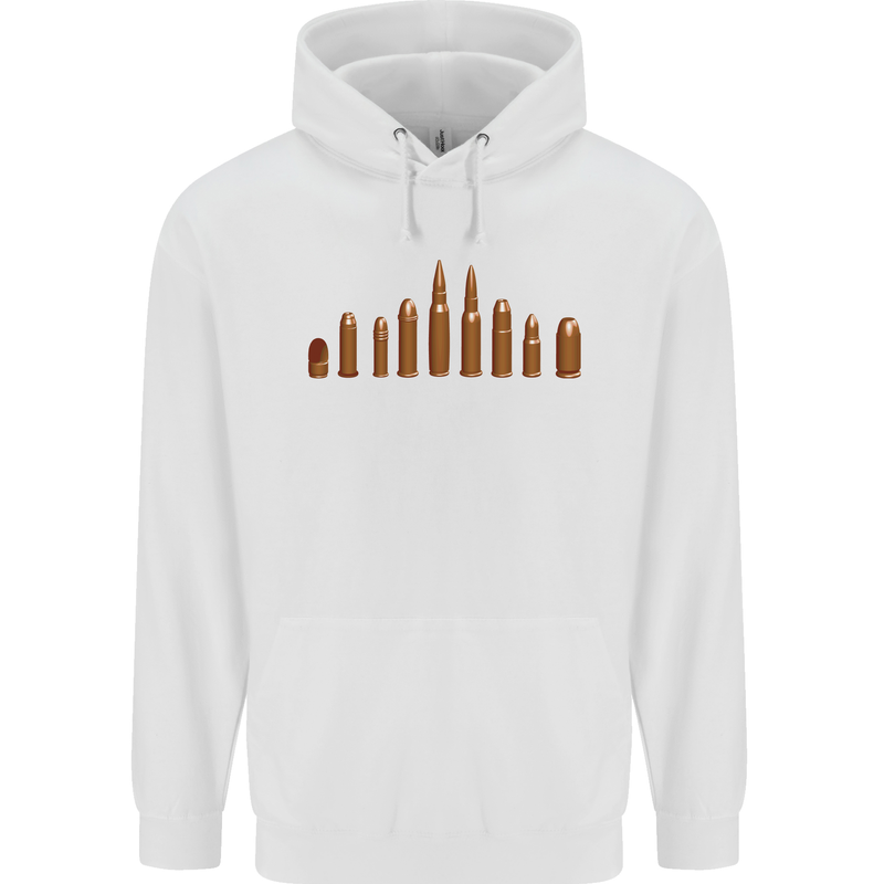 Bullets Hunting Army Military Sniper Soldier Para Mens 80% Cotton Hoodie White