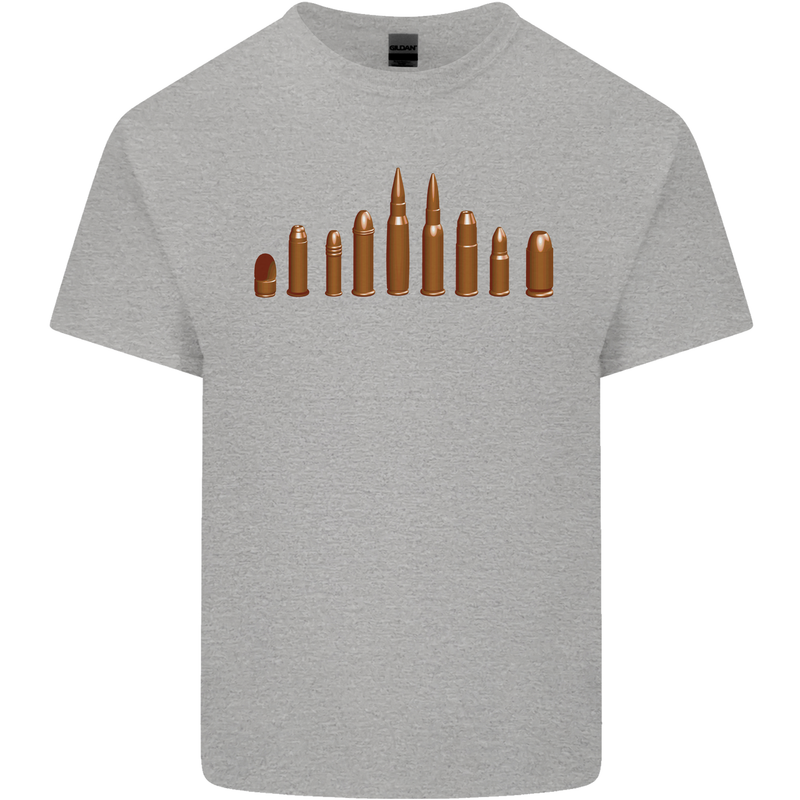 Bullets Hunting Army Military Sniper Soldier Para Mens Cotton T-Shirt Tee Top Sports Grey