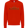 Bullets Hunting Army Military Sniper Soldier Para Mens Sweatshirt Jumper Bright Red
