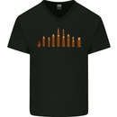 Bullets Hunting Army Military Sniper Soldier Para Mens V-Neck Cotton T-Shirt Black