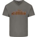 Bullets Hunting Army Military Sniper Soldier Para Mens V-Neck Cotton T-Shirt Charcoal