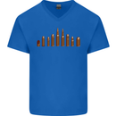 Bullets Hunting Army Military Sniper Soldier Para Mens V-Neck Cotton T-Shirt Royal Blue