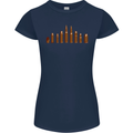 Bullets Hunting Army Military Sniper Soldier Para Womens Petite Cut T-Shirt Navy Blue