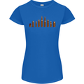 Bullets Hunting Army Military Sniper Soldier Para Womens Petite Cut T-Shirt Royal Blue