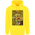 Burn Baby Burn Female Biker Motorcycle Childrens Kids Hoodie Yellow