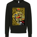 Burn Baby Burn Female Biker Motorcycle Kids Sweatshirt Jumper Black