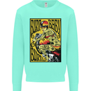 Burn Baby Burn Female Biker Motorcycle Kids Sweatshirt Jumper Peppermint