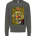 Burn Baby Burn Female Biker Motorcycle Kids Sweatshirt Jumper Storm Grey