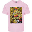 Burn Baby Burn Female Biker Motorcycle Kids T-Shirt Childrens Light Pink
