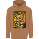 Burn Baby Burn Female Biker Motorcycle Mens 80% Cotton Hoodie Caramel Latte